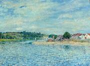 Alfred Sisley La Seine a Saint-Mammes oil painting reproduction